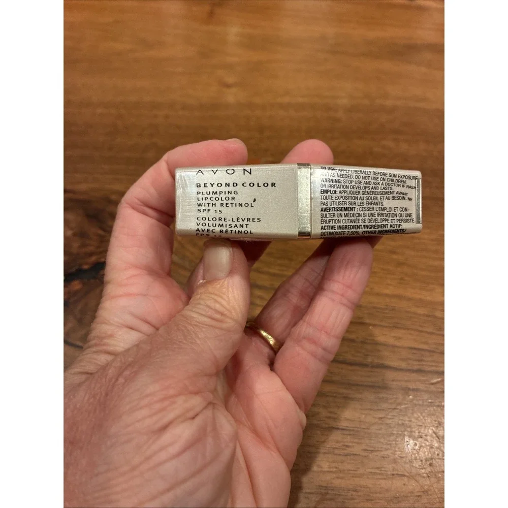 NOS Avon Beyond Color Plumping Lip Color With Retinol SPF 15 Uptown Pink 3.6g